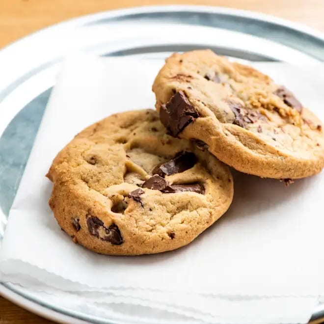 Dark Chocolate Chip Cookies.