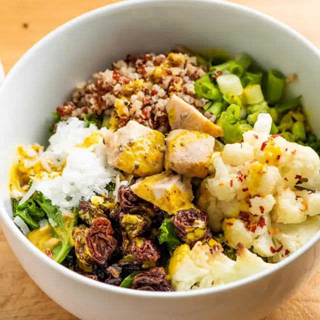 Turmeric Chicken Bowl.