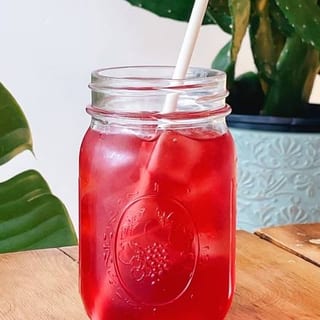 Organic Hibiscus Raspberry Iced Tea